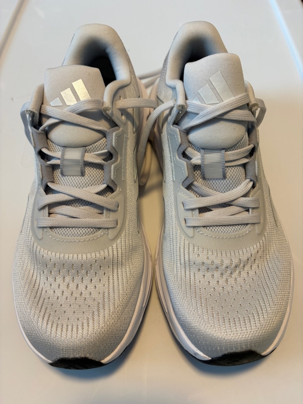 adidas Light Grey Breathable Running Sneakers